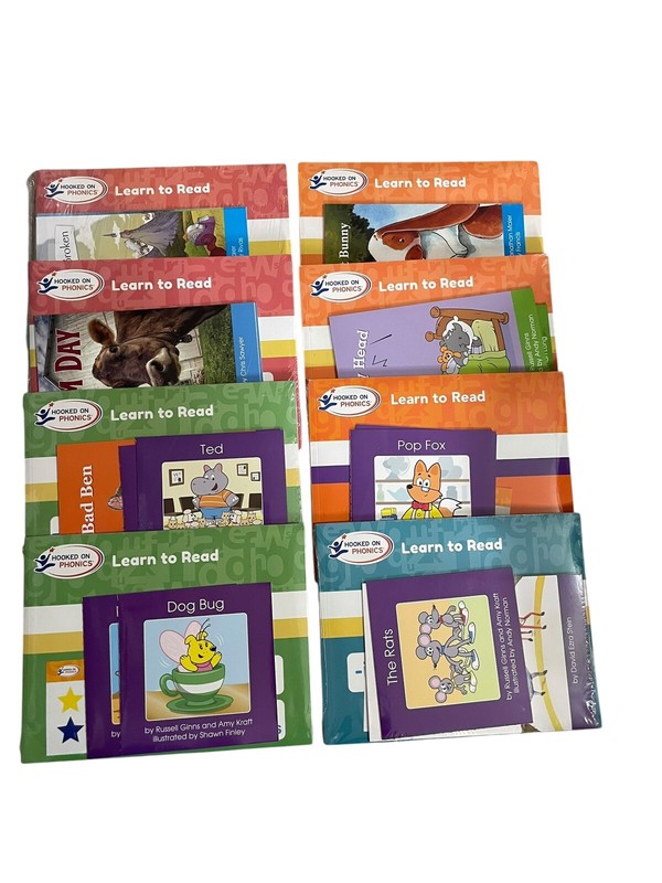 Hooked On Phonics 8 Brand New Packets Ages 4-6 Home School Curriculum Kinder