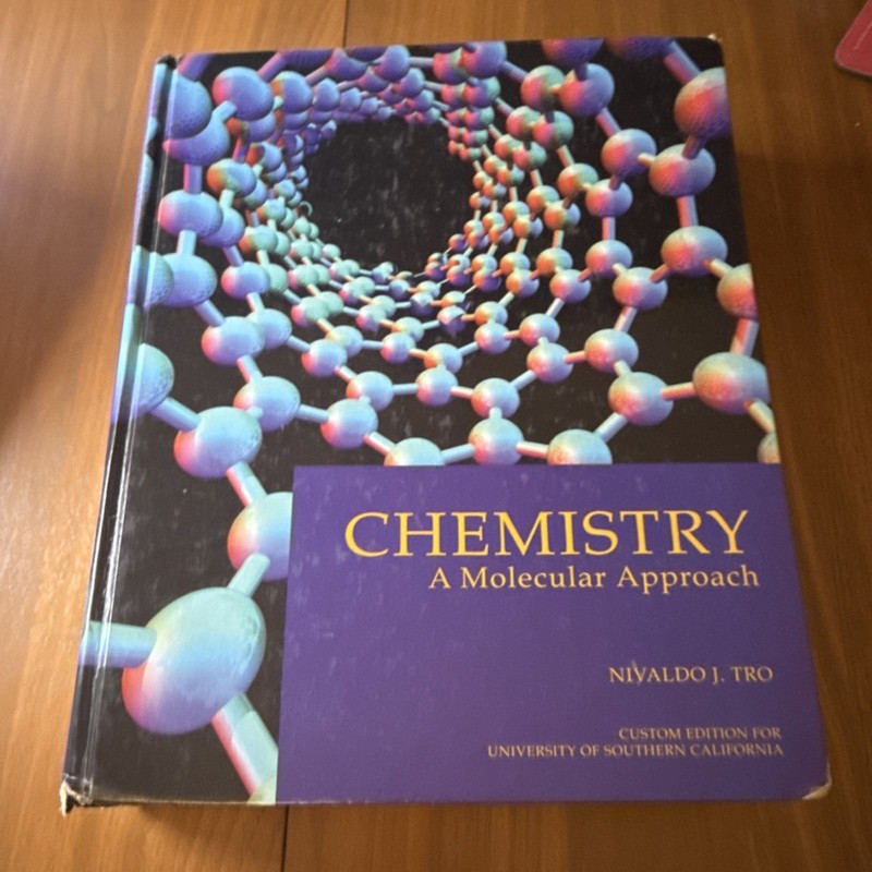 Chemistry: A Molecular Approach Nivaldo J. Tro Custom Edition Pearson Hardcover
