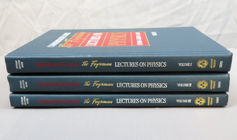Feynman Lectures on Physics 1989 Commemorative 3 Vol Box Set HC Slip case gallery
