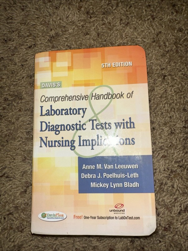 Davis’s Comprehensive Handbook of Laboratory and Diagnostic Tests with…