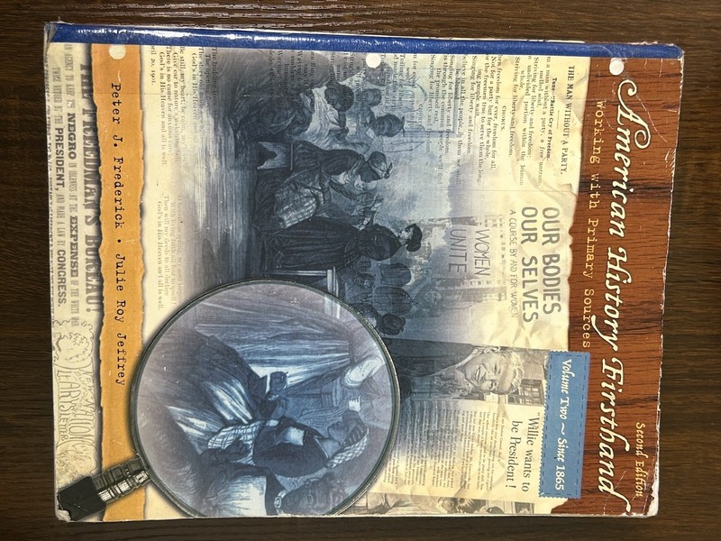 Pearson Longman American History Firsthand Vol. 2 Second Ed. Frederick Paperback