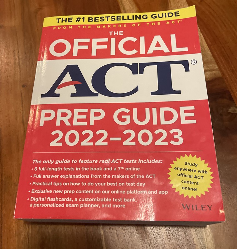 The Official ACT Prep Guide 2022-2023, [Book + Online Course]has PIN number