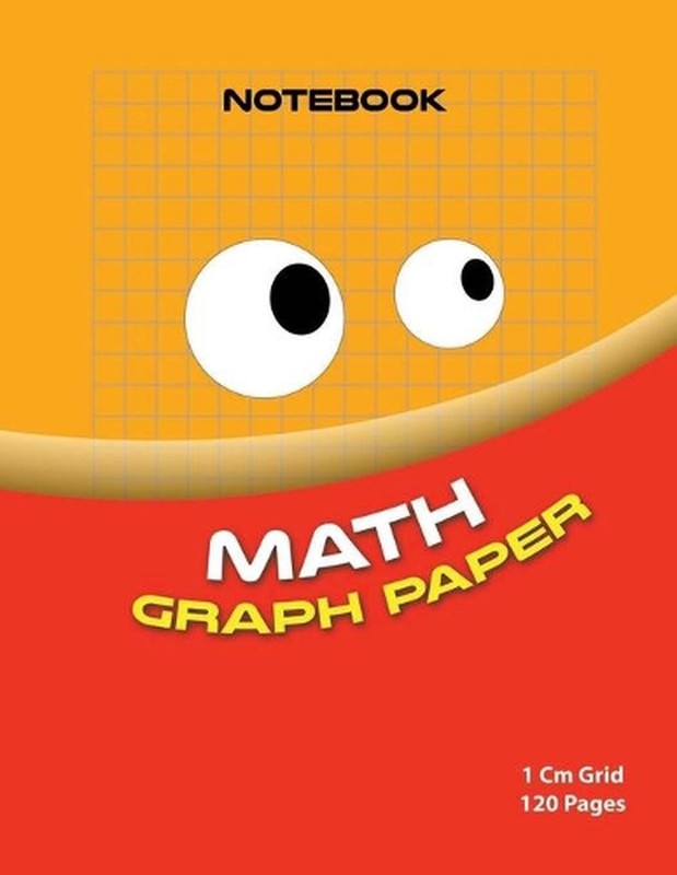 Math graph paper ( red edition ): 1cm size graph paper grid ( Color: Red 120 pag