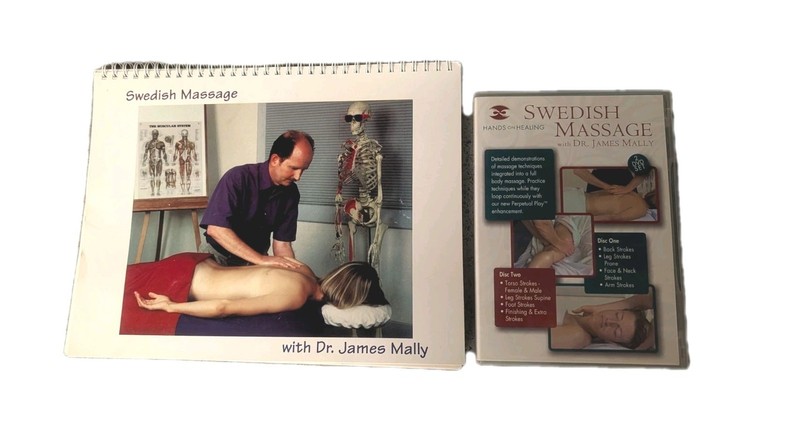 Swedish Massage [Paperback] Dr. James Mally Two DVDs set: **VERY GOOD**
