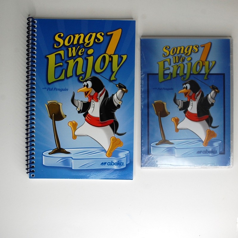 Abeka 1st Grade Songs We Enjoy with Pal Penguin Book and CD