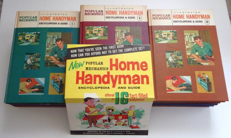 POPULAR MECHANICS HOME HANDYMAN DO-IT-YOURSELF BOOKS ILLUSTRATED COMPLETE SET 16