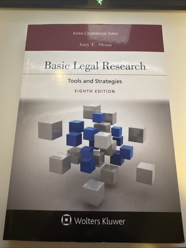 Basic Legal Research: Tools and – Paperback, by Sloan Amy E. – New With Access