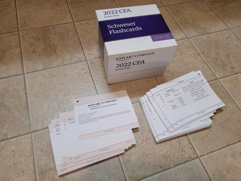 2022 CFA Level 3 Kaplan Schweser Study Flashcards