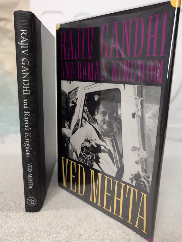 RAJIV GANDHI AND RAMA’S KINGDOM by Ved Mehta (1994) 1st/1st + Mylar ~ Vry Gd!!!