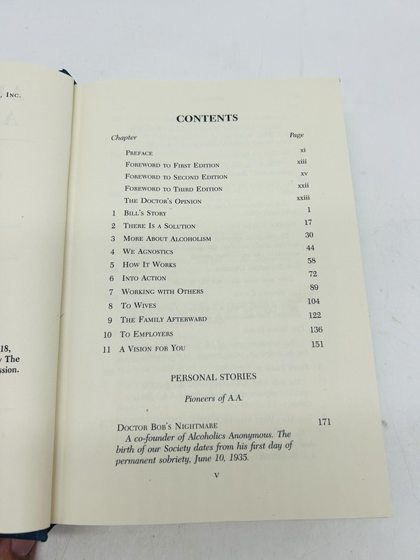 1995 Third Edition ALCOHOLICS ANONYMOUS HC 55th Printing Self Help w/Dust Jacket gallery