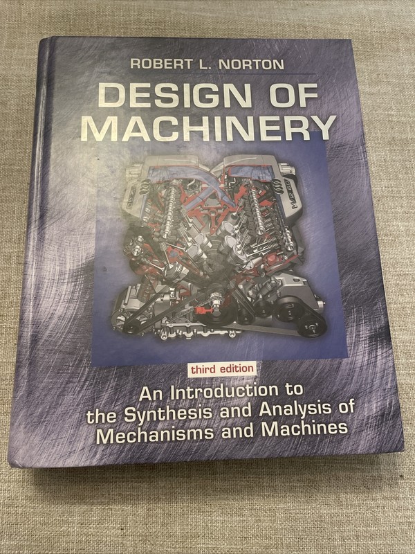Design of Machinery Third Edition, Robert L. Norton (hardcover)