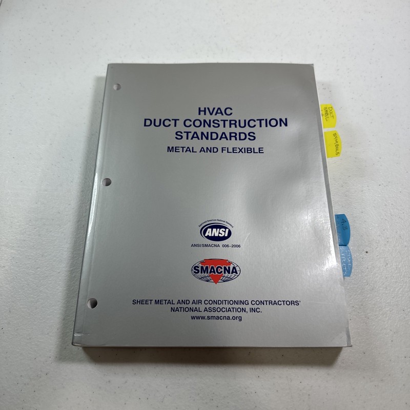 HVAC Duct Construction Standards - Metal & - Paperback, by Smacna - Good