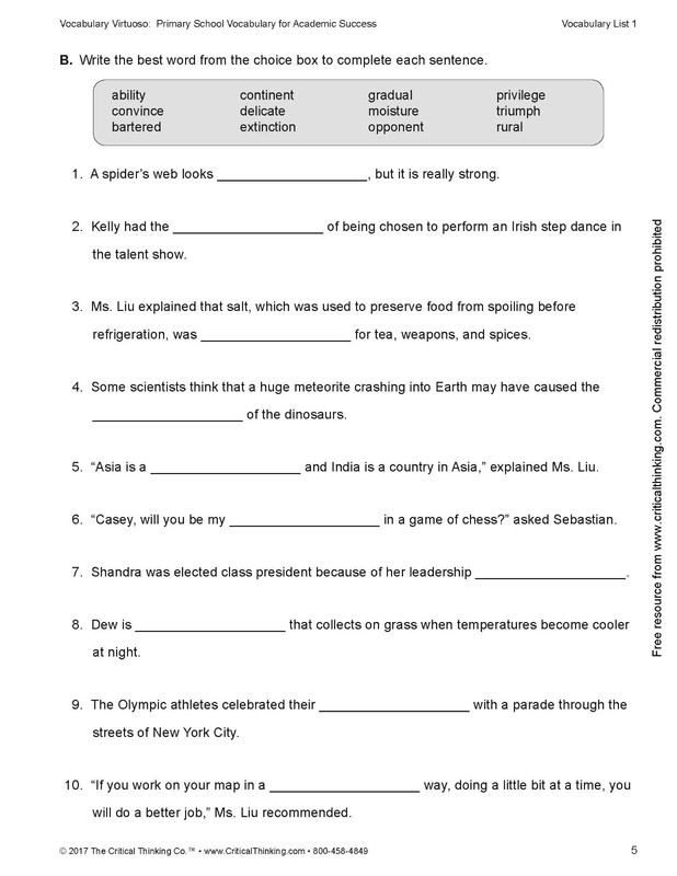 Vocabulary Virtuoso: Primary School Vocabulary for Academic Success (Gr. 2-3) gallery