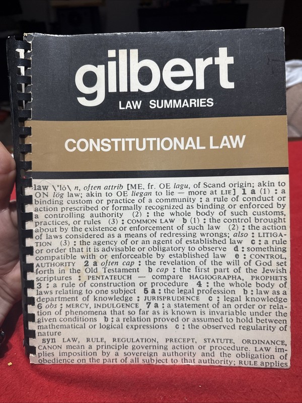 Gilbert Law Summaries Constitutional Law Eighteenth Edition 1980