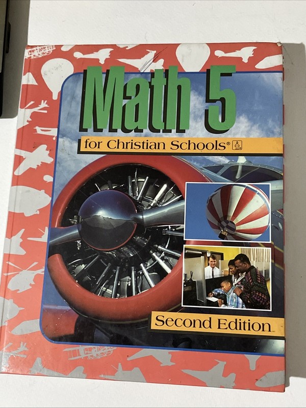 Math 5 for Christian Schools Hardcover B Jones University Press 2nd Edition ‘95