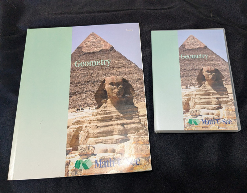 Math U See Geometry Test Book + DVD Set