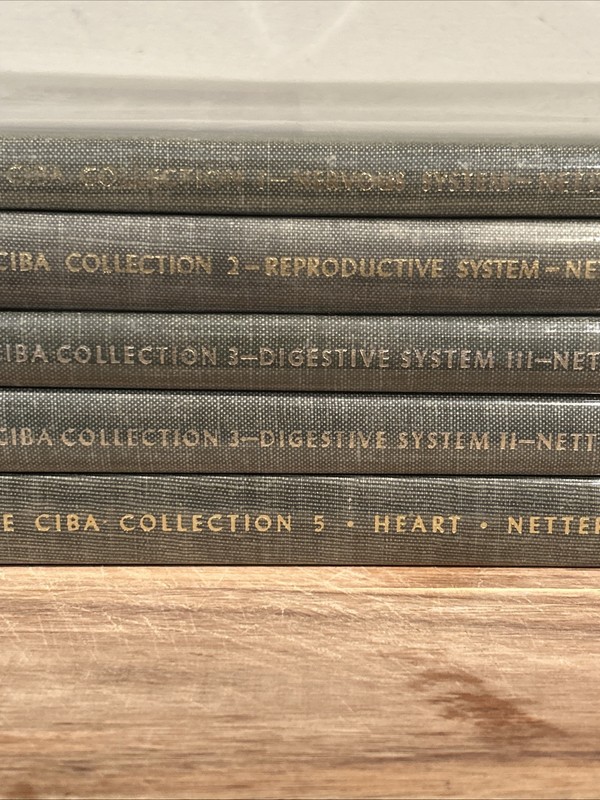 The Ciba Collection of Medical Illustrations- Lot of 5 Books Hardcover Vintage