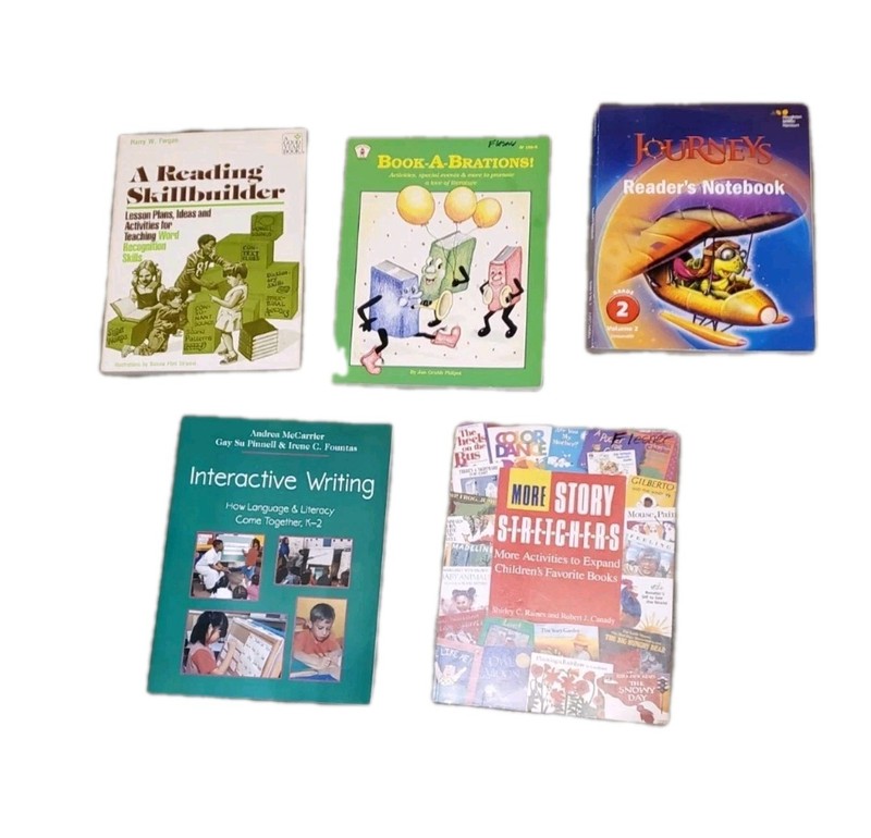Reading Writing Vocab K-2 Young Children Parent’s Teachers Variety – 5 Workbooks