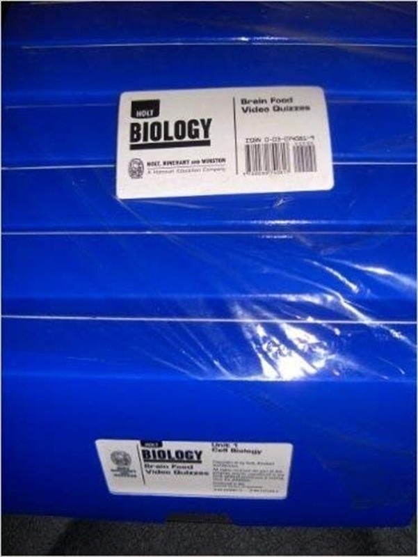 Holt Biology Brain Food Video Quizzes, VHS, NEW, Free Shipping