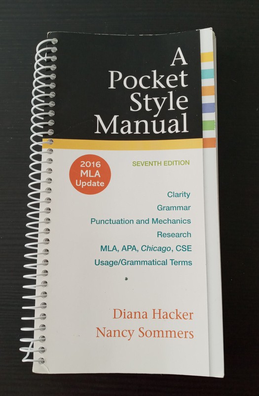 Pocket Style Manual, 2016 MLA Update Edition by Diana Hacker 7th Edition