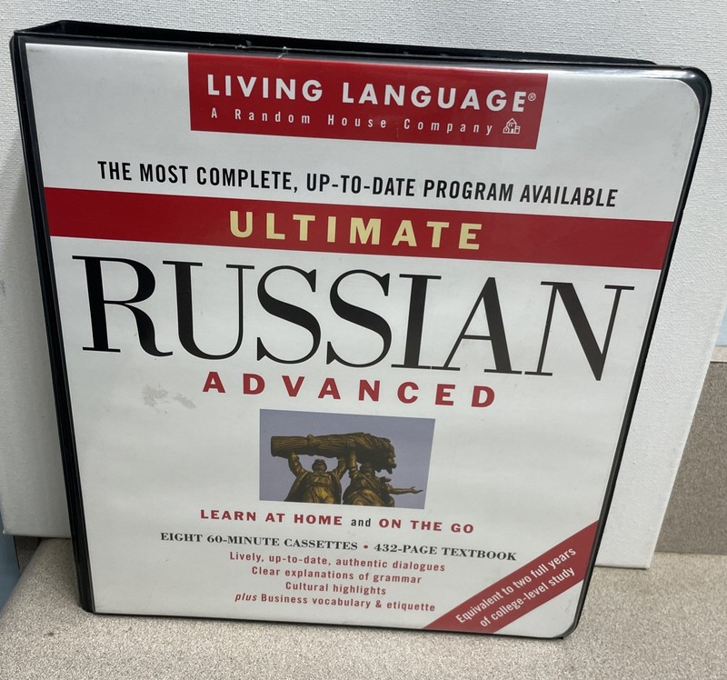 Ultimate Russian Advanced Living Language Course 8 Cassettes W/ Textbook