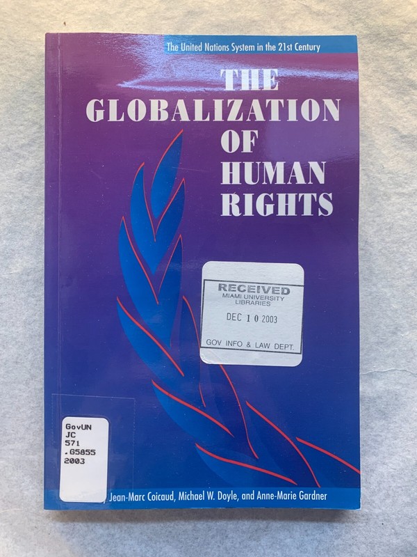 Globalization of Human Rights by Michael W. Doyle (2003, Trade Paperback)