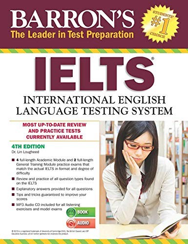 Barron’s IELTS with MP3 CD – paperback Lougheed Ph.D., Lin