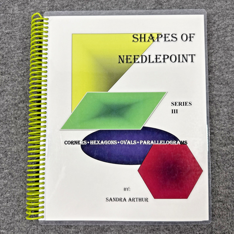 Shapes of Needlepoint Series III Corners Hexagons Ovals, Sandra Arthur, Rare HTF