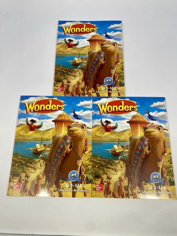 Wonders Grade 3 Literature Anthology Lot G3-U2 G3-U3 G3-U4 McGraw Hill