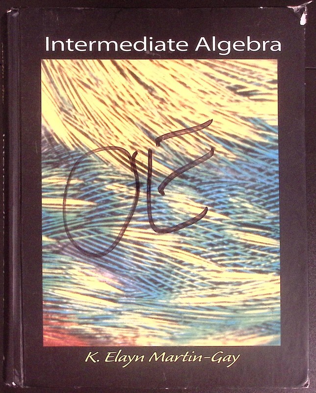 1999 INTERMEDIATE ALGBRA K ELAYN MARTIN-GAY PRENTICE HALL TEXTBOOK B1348