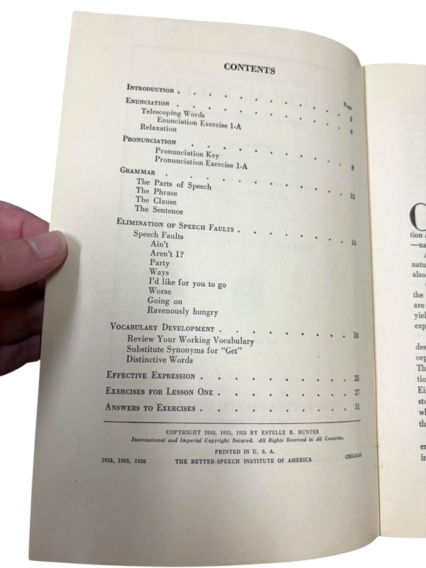 Practical English Effective Speech 15 Lesson 1930's Self-Teaching Course in Case gallery