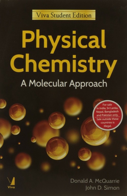 Physical Chemistry : A Molecular Approach 1 ed INTL ED