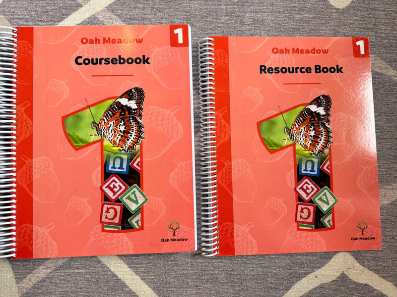 2020 Oak Meadow Grade 1 Coursebook & Resource Books Spiral Bound Lightly Used