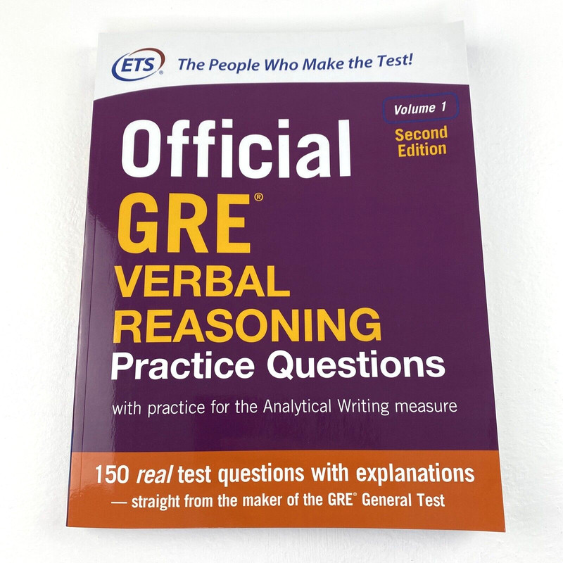 Official GRE Verbal Reasoning Practice Questions, Second Edition, Volume 1