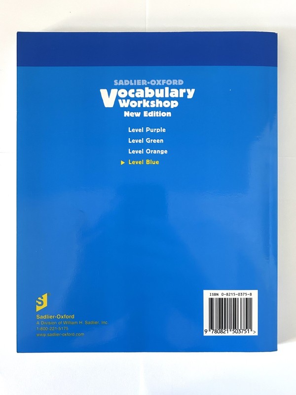 Vocabulary Workshop 2005 - Level Blue by Jerome Shostak - LIKE NEW gallery