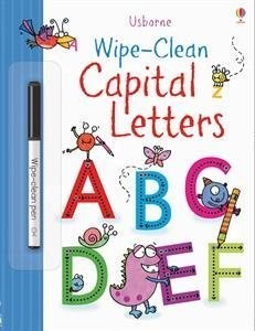 WIPE-CLEAN CAPITAL LETTERS (USBORNE WIPE-CLEAN BOOKS) By Kimberley Scott *VG+*