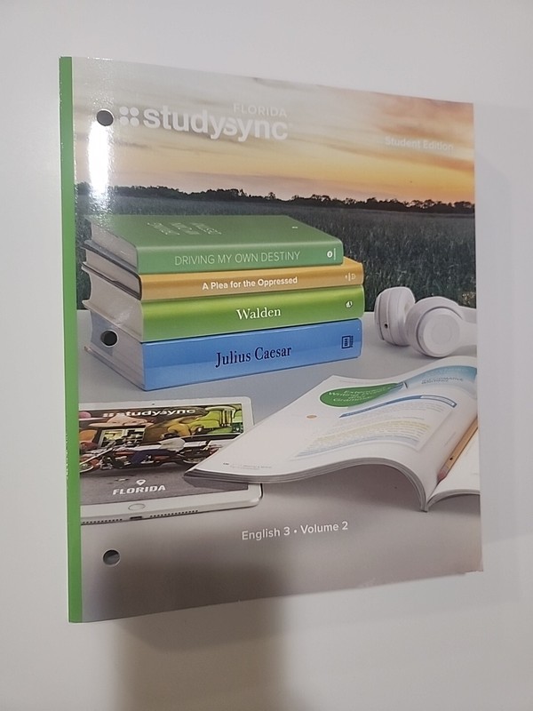Florida Study Sync English 3 Volume 2 Student edition