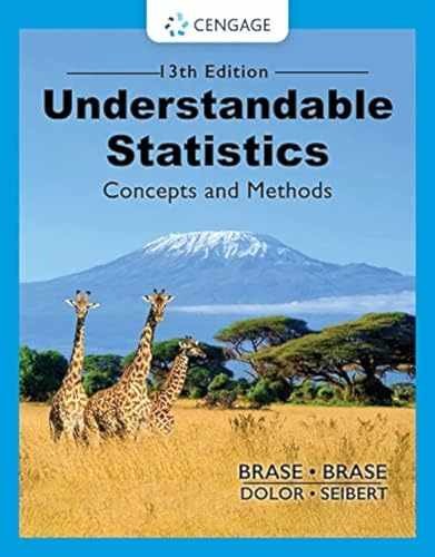 Understandable Statistics - Hardcover, by Brase Charles Henry; - Acceptable
