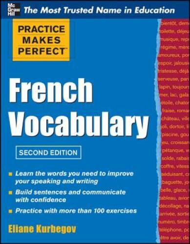 Practice Make Perfect French Vocabulary (Practice Makes Per – VERY GOOD