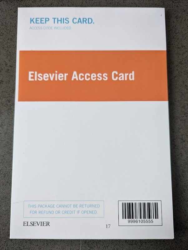 ELSEVIER Access Card 9996105555 BRAND NEW! 17 – Please See Description