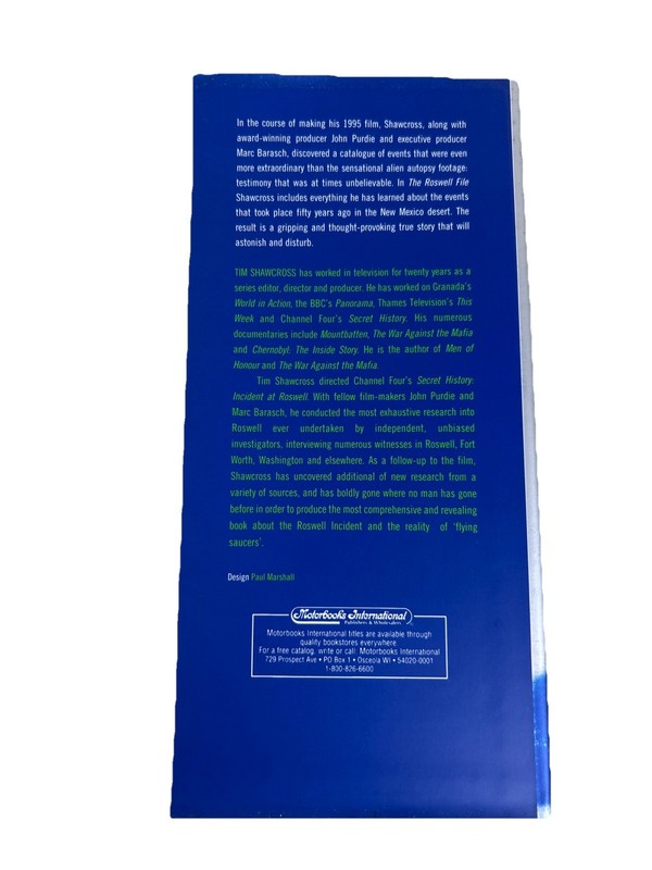 The Roswell Files [Hardcover / Dust Jacket] By Tim Shawcross - FREE Shipping gallery
