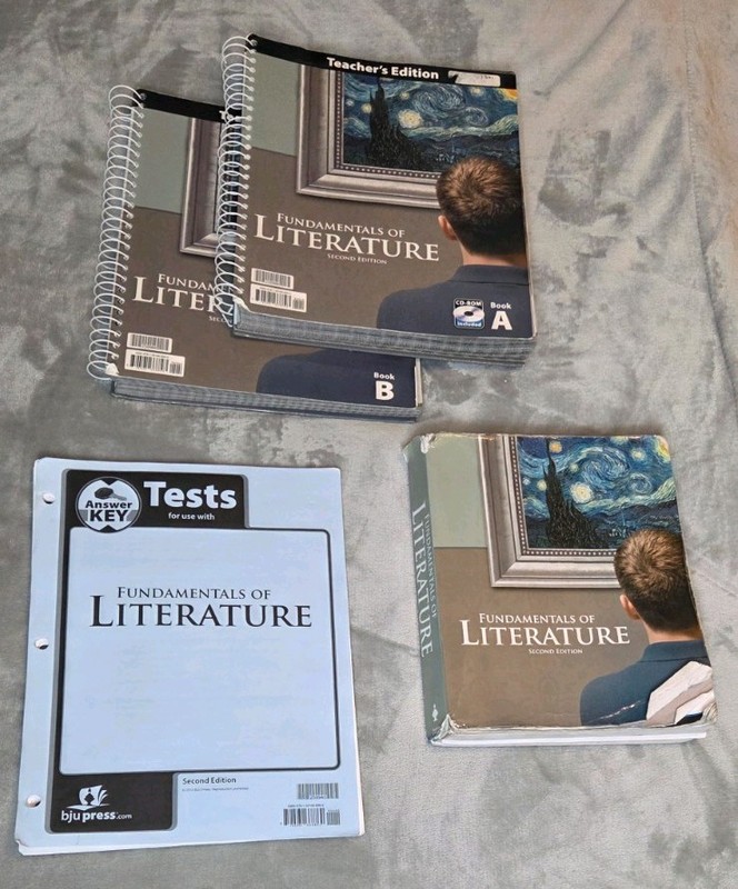 BJU 9th FUNDAMENTALS OF LITERATURE 2nd ed COMPLETE SET teacher/student/key/ CD