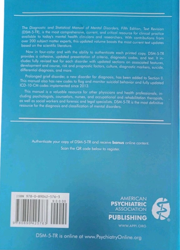 DSM-5-TR Diagnostic and Statistical Manual of Mental Disorders by American gallery