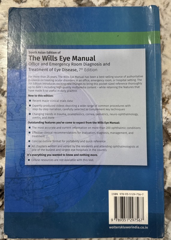 The Wills Eye Manual by Bagheri and Wajda 7th Edition gallery