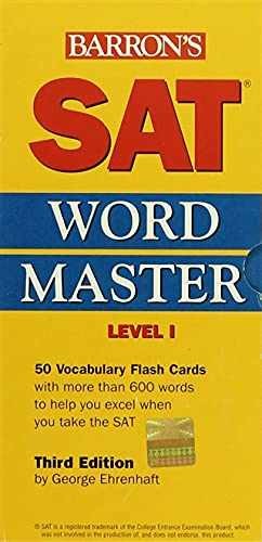 SAT Wordmaster, Level 1 – Cards, by Ehrenhaft Ed. D. George – Acceptable
