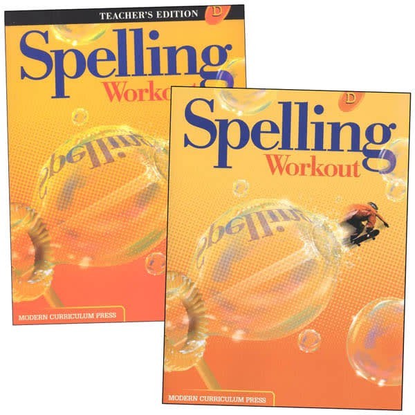 Grade 4 Spelling Workout Level D Homeschool Bundle Student Teacher Edition 4th