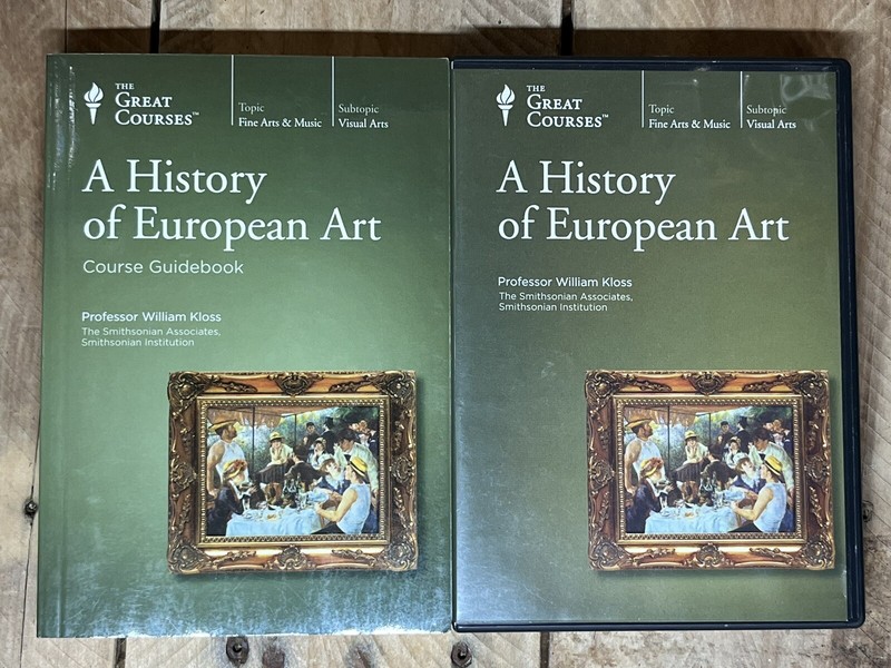 THE GREAT COURSES A History of European Art DVDs and Guidebook Set 8 Discs