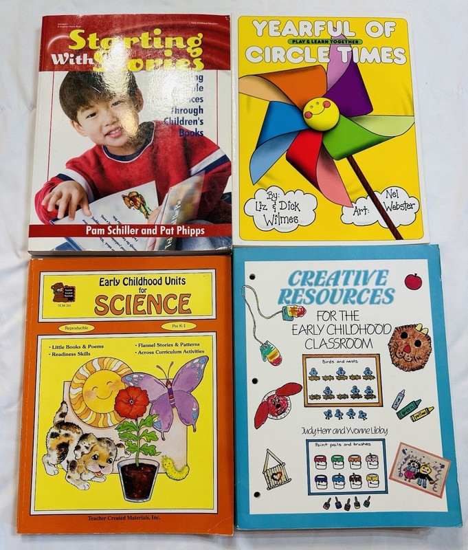 Early Childhood Education Book Lot Teachers Aid Homeschooling Learning Art