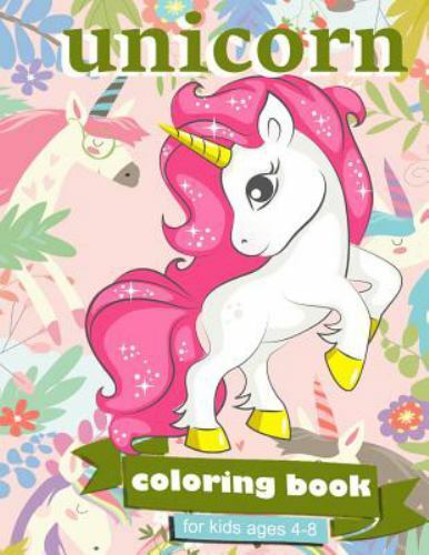 Unicorn Coloring Book: For Kids Ages 4-8 – 100 coloring pages, 8.5 x 11 inche…