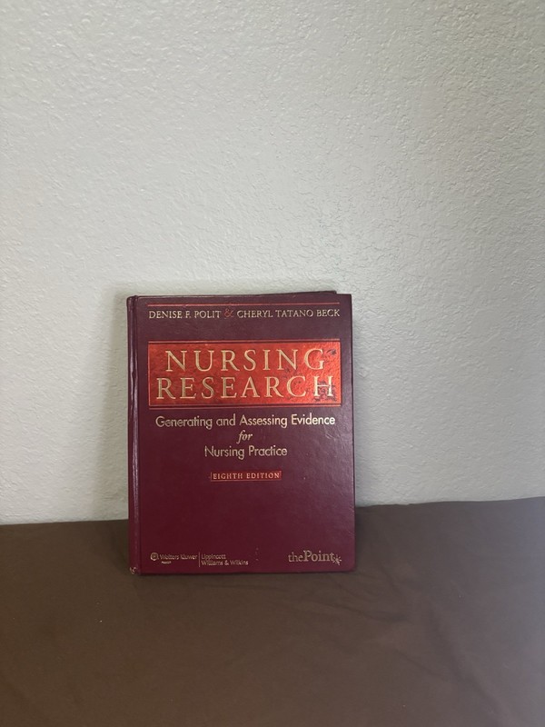 Nursing Research by Denise Polit and Cheryl Beck (8th Edition, Hardcover) W/disc